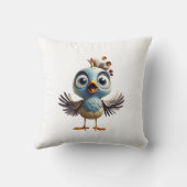 Specker Niedlicher Babyvogel Kissen (Rückseite)