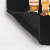 Speckkaffee Latte Herbst Herbstsaison Hallo Fall Mousepad (Ecke)