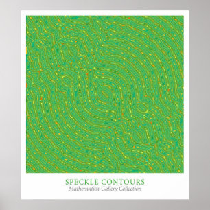 Speckle Contours Poster