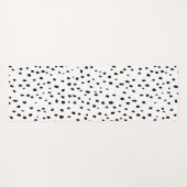 Speckle-Dalmatiner-Muster (schwarz/weiß) Yogamatte (Rückseite (Horizontal))