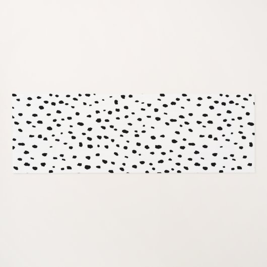 Speckle-Dalmatiner-Muster (schwarz/weiß) Yogamatte (Rückseite (Horizontal))