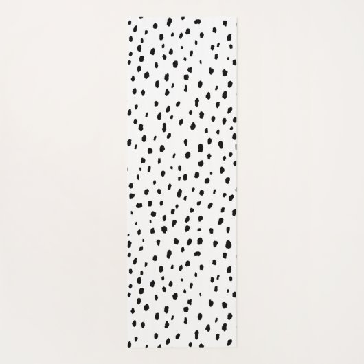 Speckle-Dalmatiner-Muster (schwarz/weiß) Yogamatte (Rückseite)