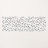 Speckle-Dalmatiner-Muster (schwarz/weiß) Yogamatte (Vorderseite (Horizontal))