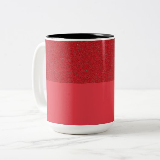 Speckle-Top Tomato Red Coffee Tasse - Anpassbar (Vorderseite Links)
