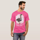 Specklebelgose Gänse Jagd Speck Weiße Front T-Shirt (Vorne ganz)