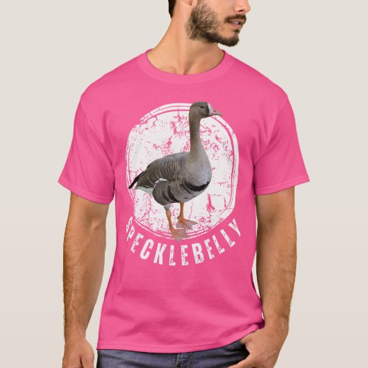Specklebelgose Gänse Jagd Speck Weiße Front T-Shirt (Vorderseite)