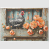 Speckled Hen Vibrant Orange Poppies Decoupage Seidenpapier (Vorderseite)