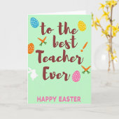 Speckled Ovoid Springtime Card Karte (Gelbe Blume)