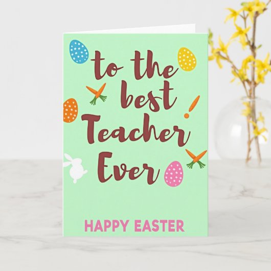 Speckled Ovoid Springtime Card Karte (Gelbe Blume)