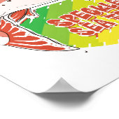 Speckled Sea Trout Retro Fishing Gift Poster (Ecke)