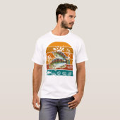 Speckled Sea Trout Retro Fishing Gift T-Shirt (Vorne ganz)