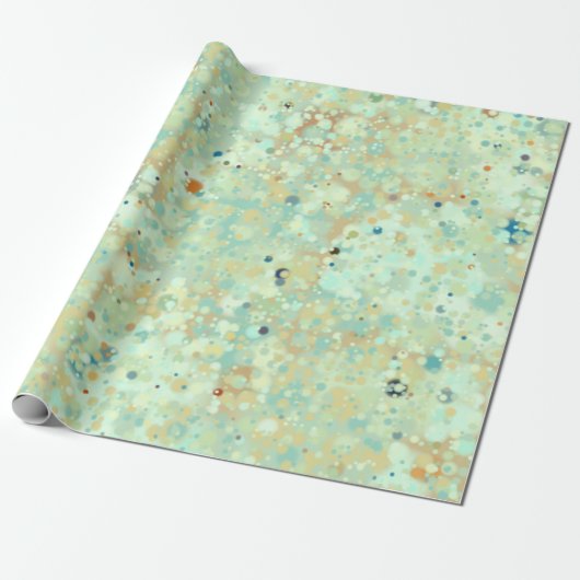 Specklets Minze Green Stone Textur Geschenkpapier (Ungerollt)