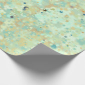 Specklets Minze Green Stone Textur Geschenkpapier (Ecke)