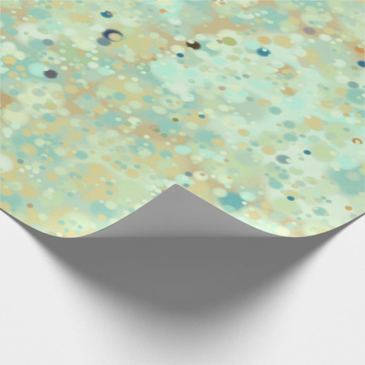 Specklets Minze Green Stone Textur Geschenkpapier (Ecke)