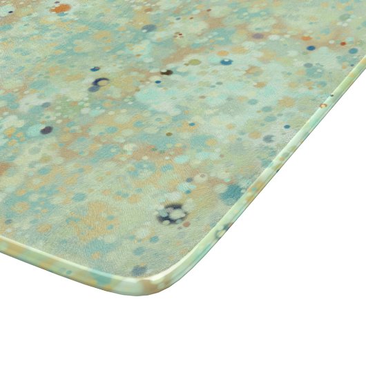 Specklets Minze Green Stone Textur Schneidebrett (Ecke)