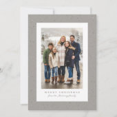 Speckrahmen einfaches, neutrales Weihnachtsgebirge Feiertagskarte (Vorderseite)