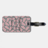 Speckstreifen-Muster Gepäckanhänger (Rückseite horizontal)