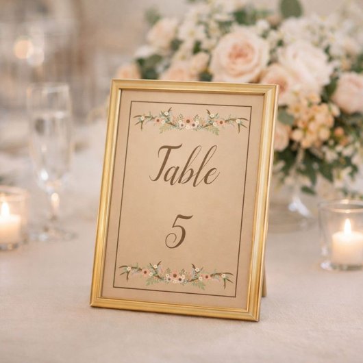 Specktakuläre Rustikale Hochzeit Tischnummer