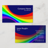 Specrum Curve - Dunkelblau Visitenkarte (Vorne/Hinten)