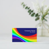 Specrum Curve - Dunkelblau Visitenkarte (Stehend Vorderseite)