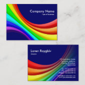 Specrum Kurve 3d - dunkelblaue 000066 Visitenkarte (Vorne/Hinten)