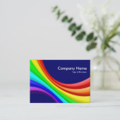 Specrum Kurve 3d - dunkelblaue 000066 Visitenkarte (Stehend Vorderseite)