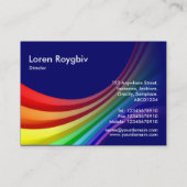 Specrum Kurve 3d - dunkelblaue 000066 Visitenkarte (Rückseite)