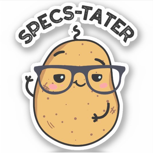 Specs tater Funny Picknick Aufkleber (Vorderseite)