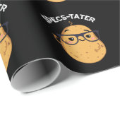 Specs tater Funny Potato Spektakel Pun Dark BG Geschenkpapier (Rolleneckpunkt)