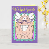 SPECTACLES Vatertagskarte Karte (Gelbe Blume)