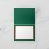 Spectacular Orange Dahlia Green Back Chic Birthday Karte (Innenseite)