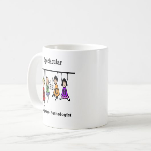 Spectacular Speech Language Pathologe Kids Kaffeetasse (Vorderseite Links)
