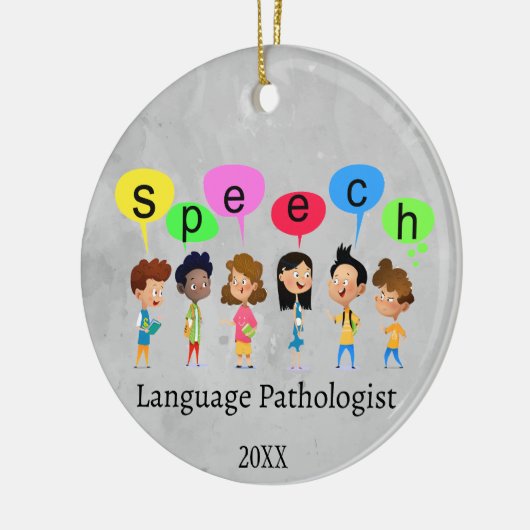 Spectacular Speech Language Pathologe Kids Keramik Ornament (Links)