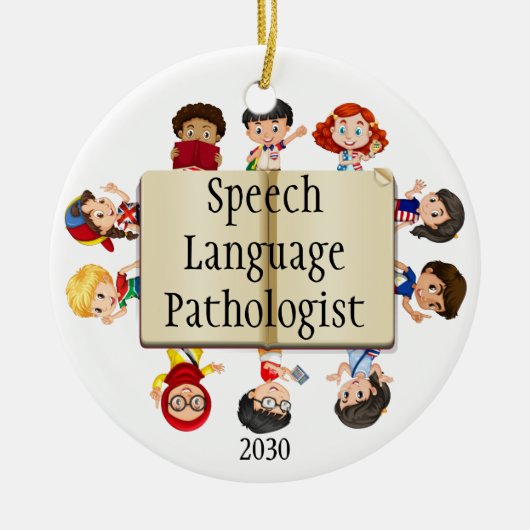 Spectacular Speech Language Pathologe Kids Keramik Ornament (Vorne)