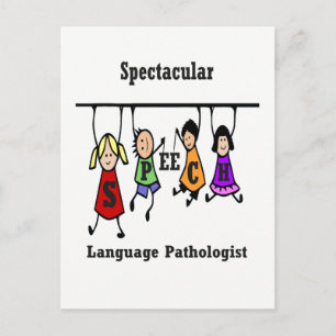 Spectacular Speech Language Pathologe Kids Postkarte