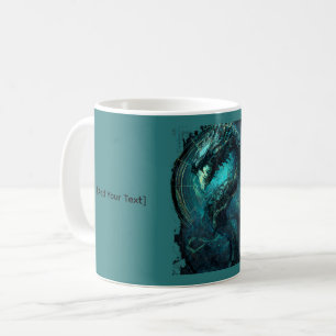 Spectral Coil Cyberpunk Schlange Dunkel Kaffeetasse