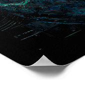 Spectral Coil Cyberpunk Schlange Dunkle Kunst Poster (Ecke)