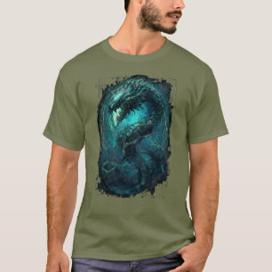 Spectral Coil Cyberpunk-Schlangendesign T-Shirt in