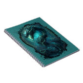 Spectral Coil Cyberpunk Serpent Dark Art Notizblock (Rechte Seite)