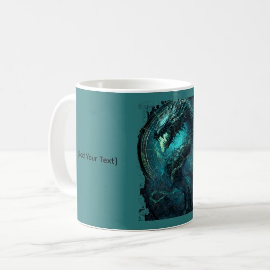 Spectral Coil Cyberpunk Serpent Dark Kaffeetasse (Vorderseite Links)