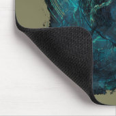 Spectral-Spule Cyberpunk-Schlange Dunkle Kunst Mousepad (Ecke)