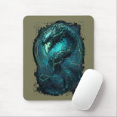Spectral-Spule Cyberpunk-Schlange Dunkle Kunst Mousepad (Mit Mouse)