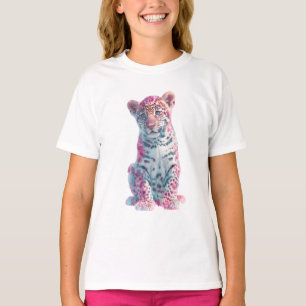 Spectraler Leopard Cub Fine Art Druck T-Shirt