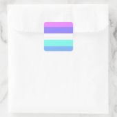Spectrasexual Pride Flag Quadratischer Aufkleber (Tasche)