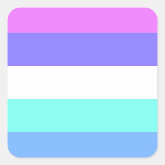 Spectrasexual Pride Flag Quadratischer Aufkleber (Vorderseite)