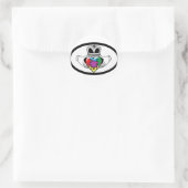 Spectrum Claddagh Runder Aufkleber (Tasche)
