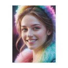 Spectrum Dreamer: Irisierendes Regenbogenporträt