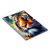 Spectrum Hunter – Lebendiges Tiger-Porträt Notizblock (Rechte Seite)
