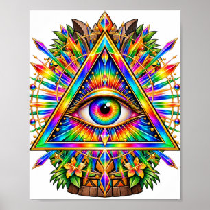 Spectrum Lotus Eye Poster