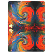 "Spectrum Swirl" Klemmbrett (Rückseite)